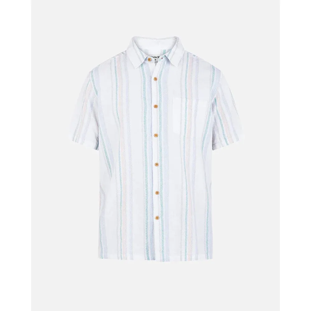 HURLEY RINCON LINEN S/S SHIRT WHITE 2
