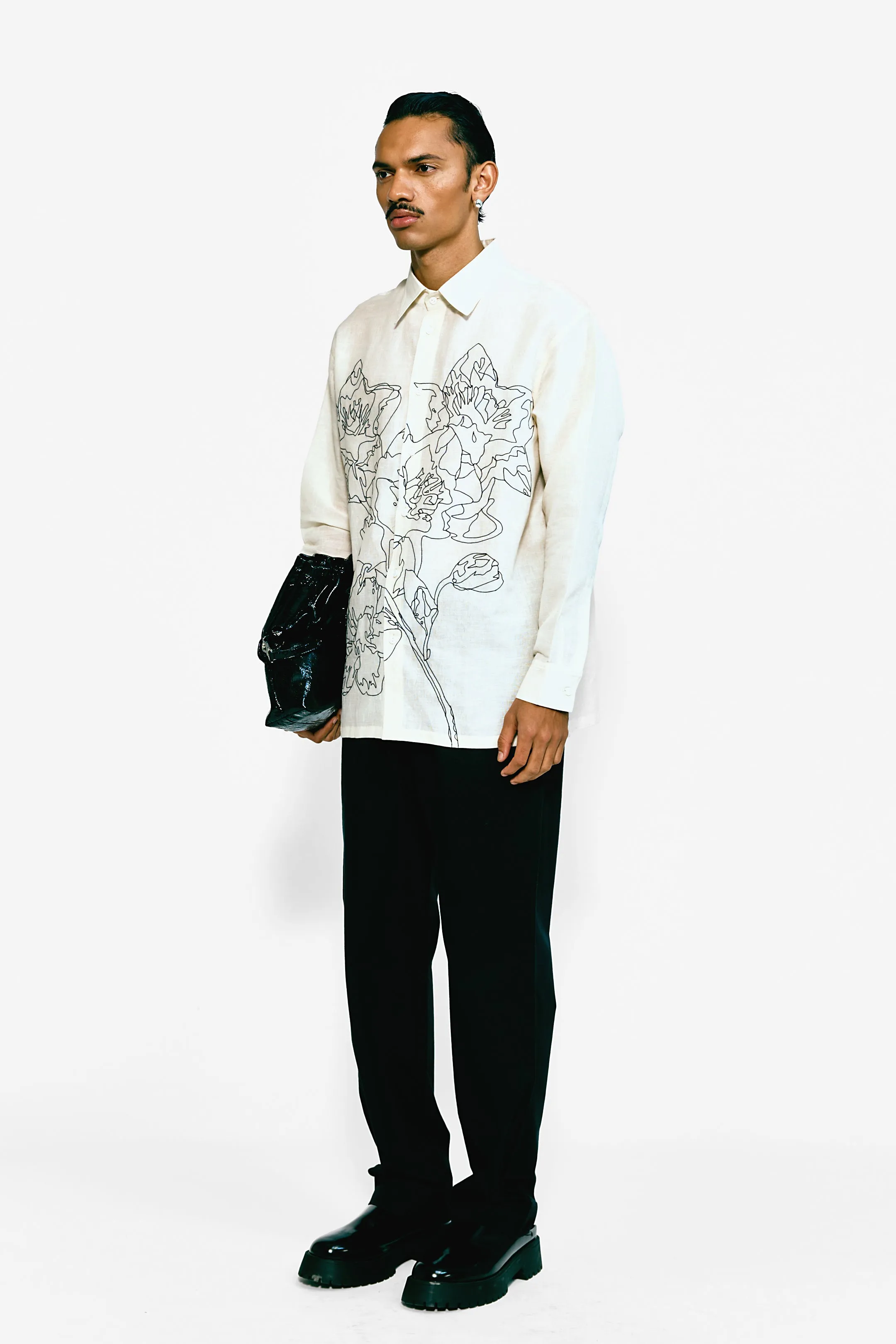 Jardin Ivory Linen Shirt