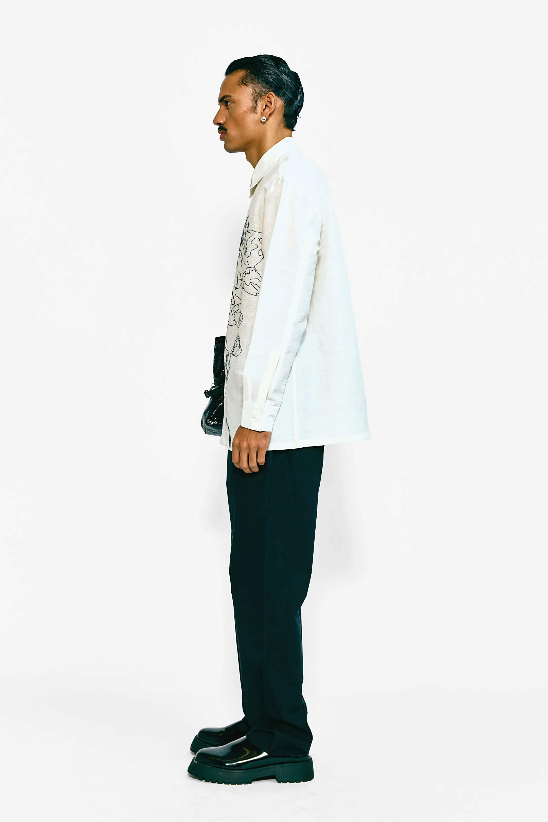 Jardin Ivory Linen Shirt