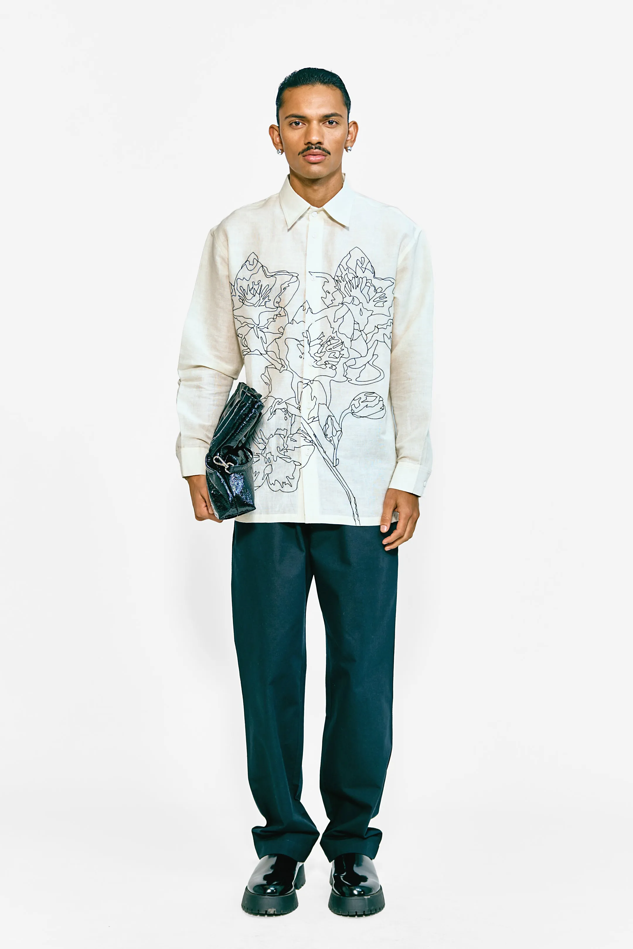 Jardin Ivory Linen Shirt