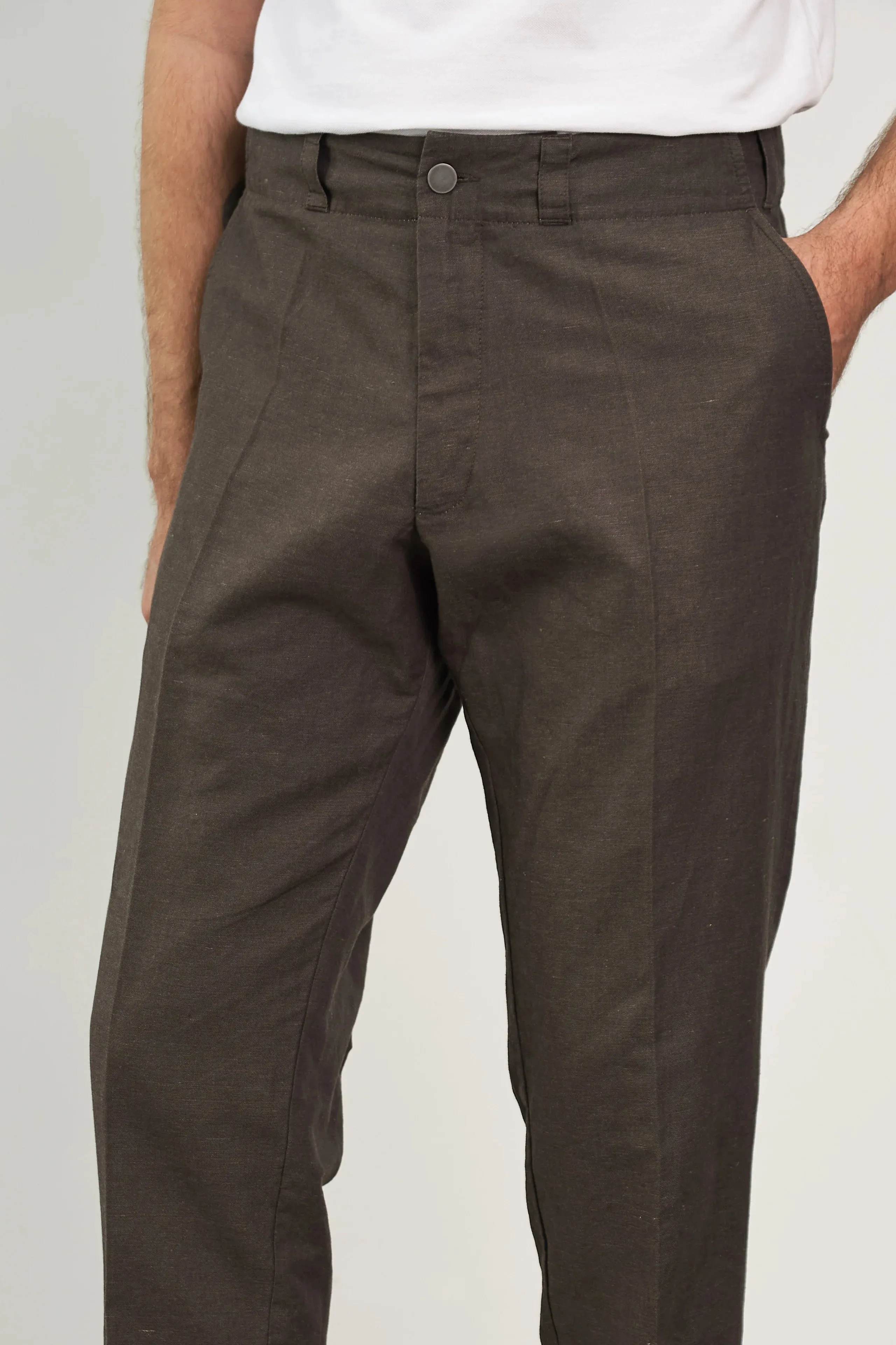 jostha trousers in linen coffee