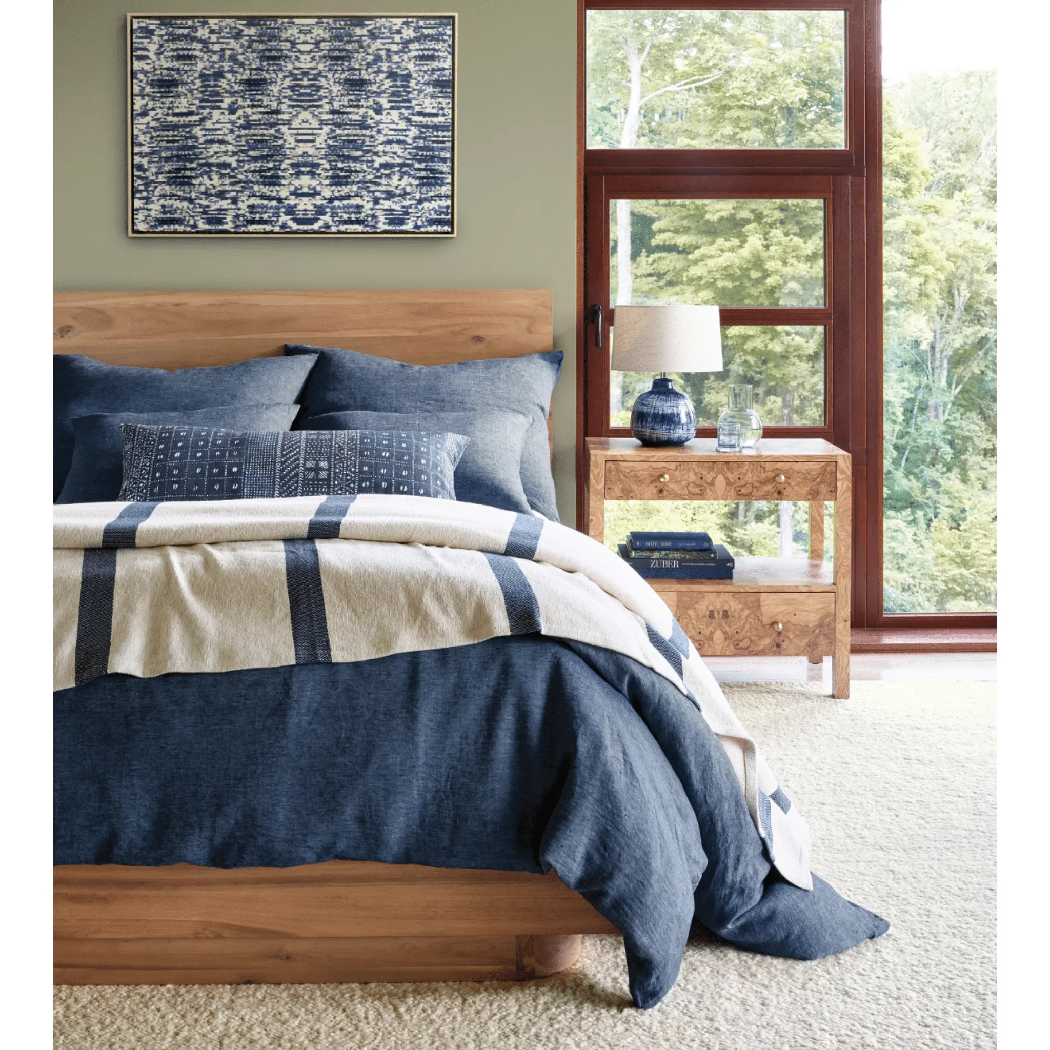 Jovi Linen Ink Duvet Cover