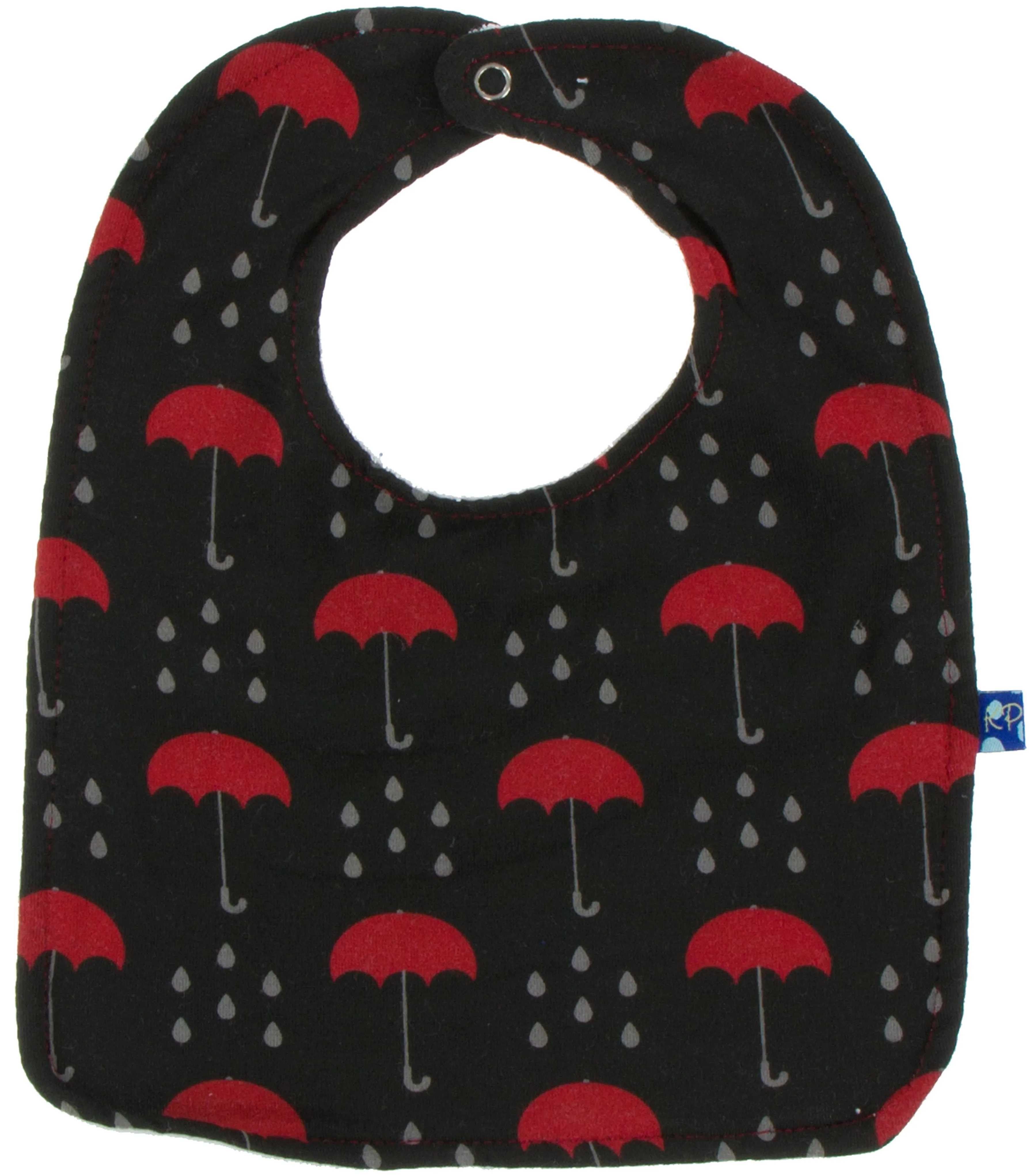 KicKee Pants London Bib Set-Umbrellas and Rain Clouds, Life About Town & Zebra Houndstooth