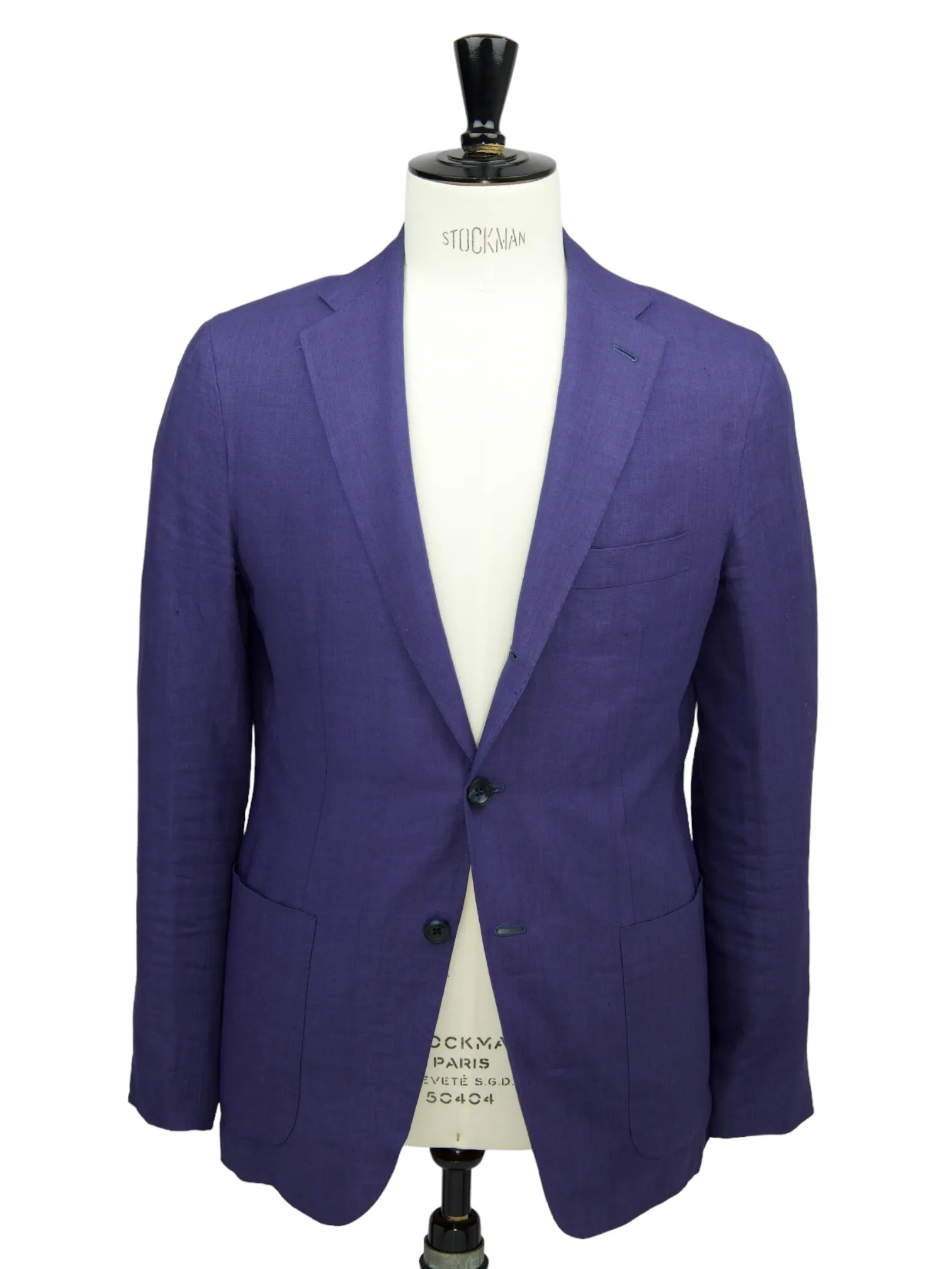Kiton Indigo Blue Linen Suit