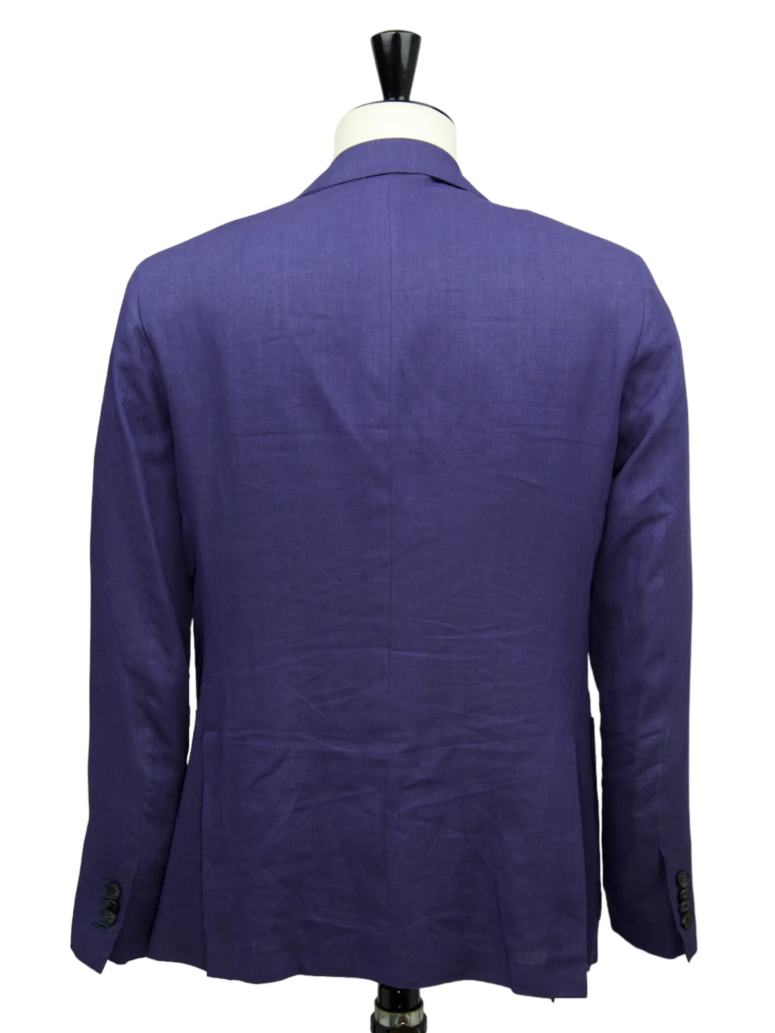Kiton Indigo Blue Linen Suit