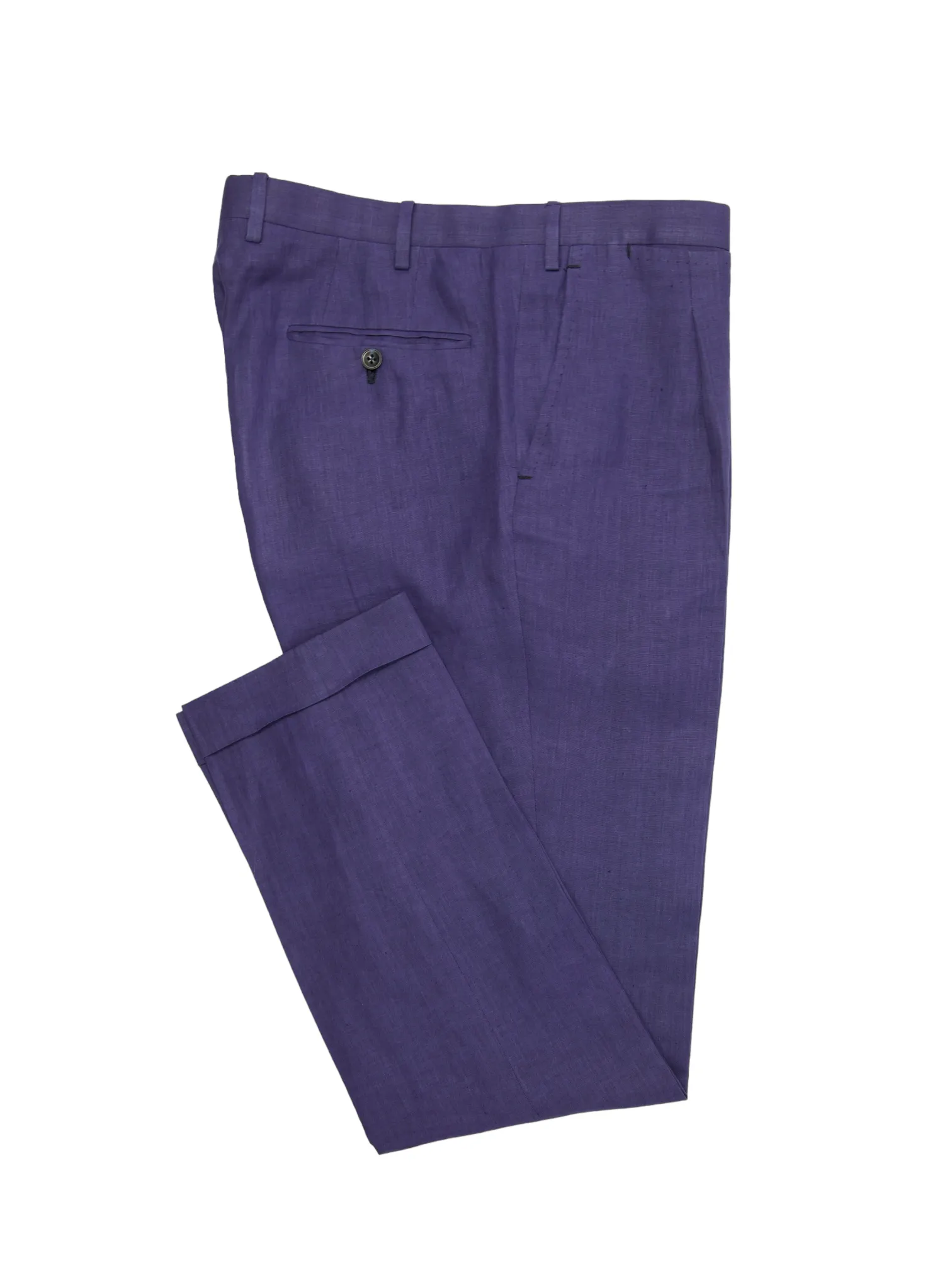 Kiton Indigo Blue Linen Suit