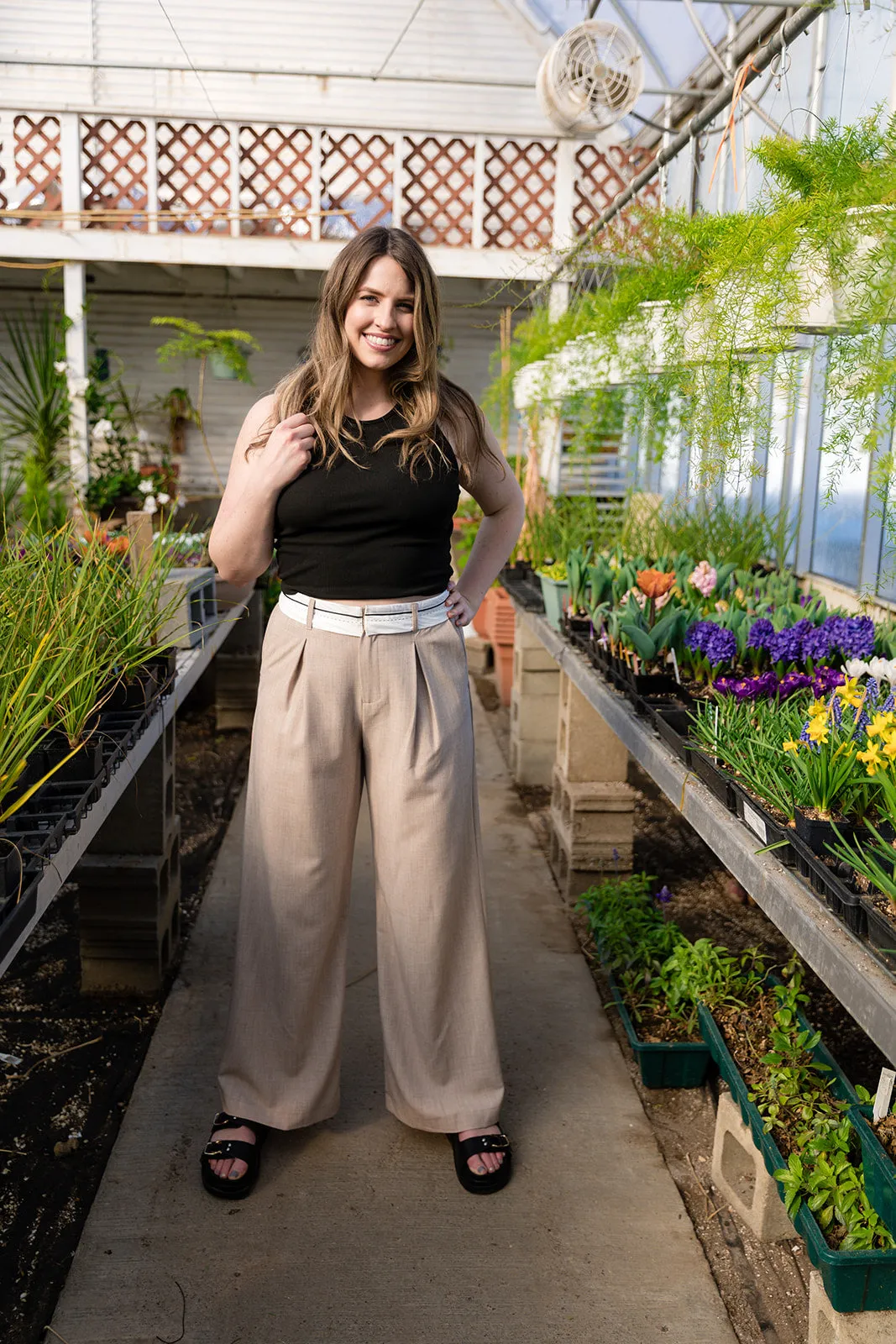Landry Wide Leg Pleated Pants