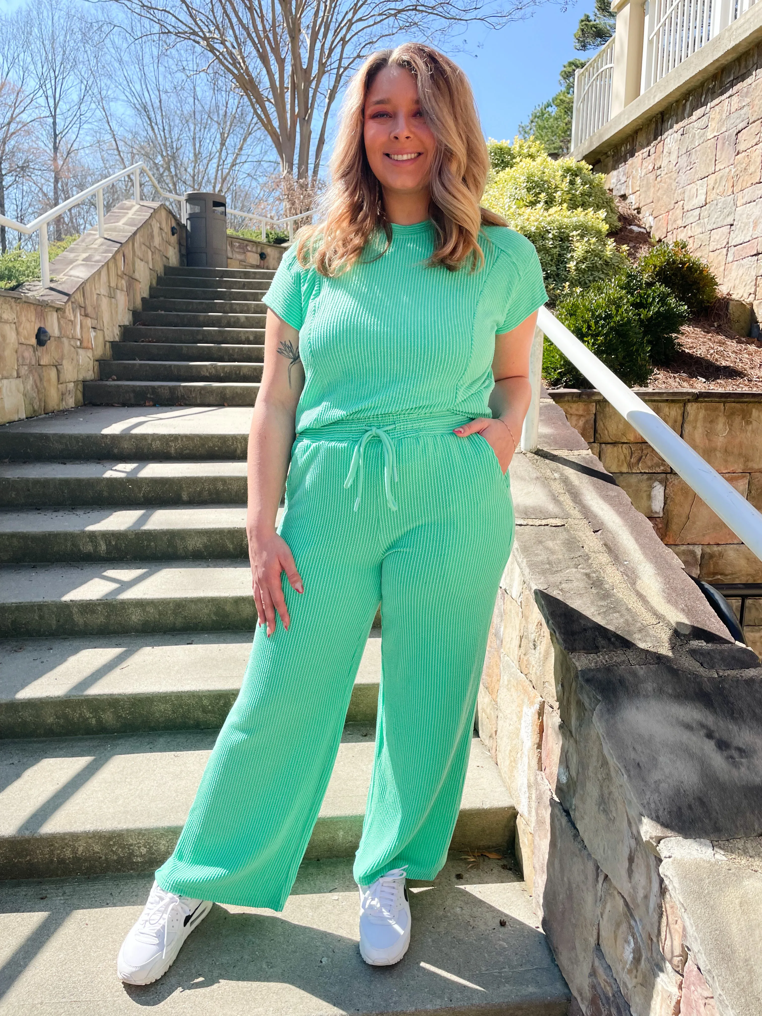 Lucky Charm Corded Pant Set