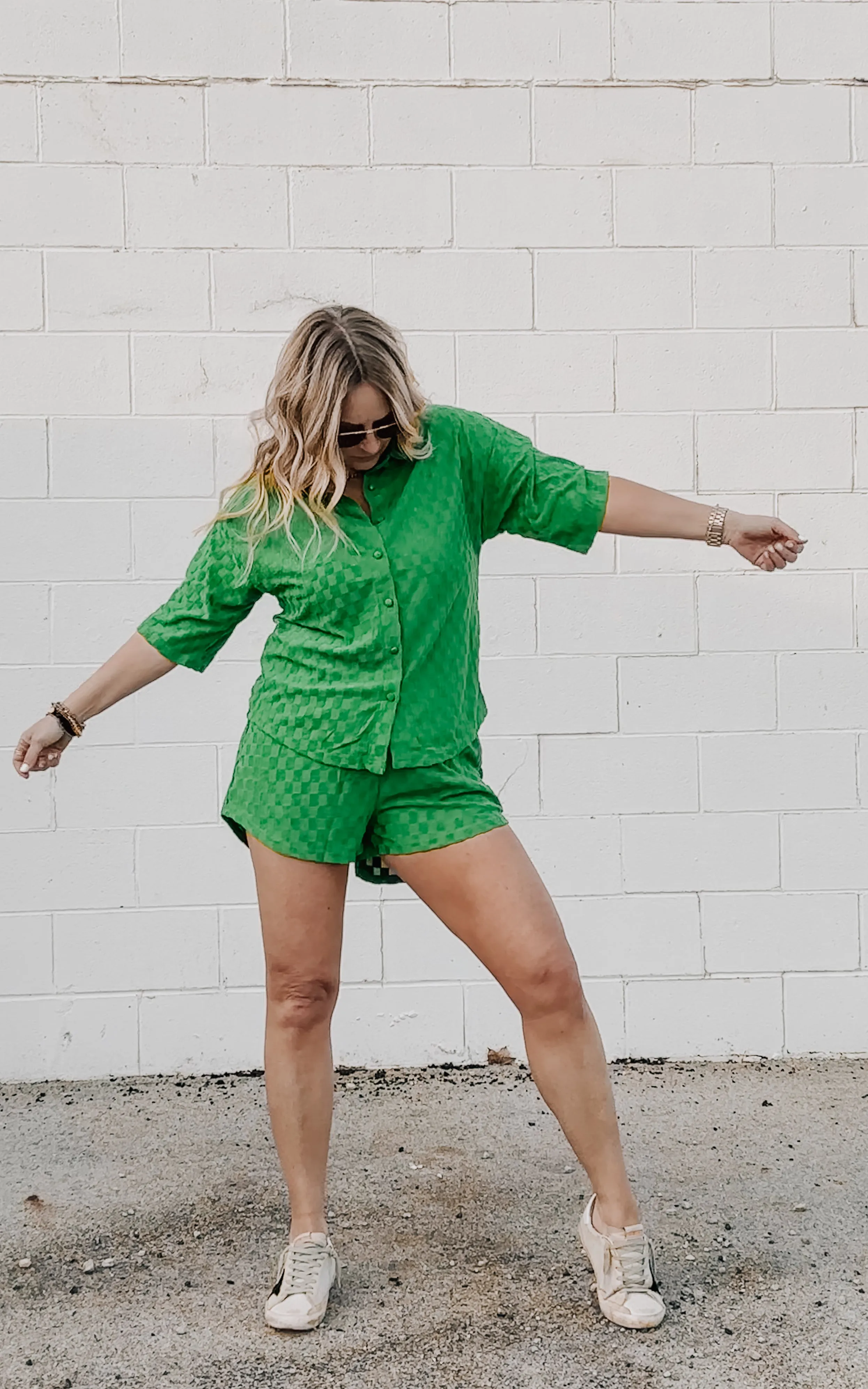 Made You Look Terry Shorts Set