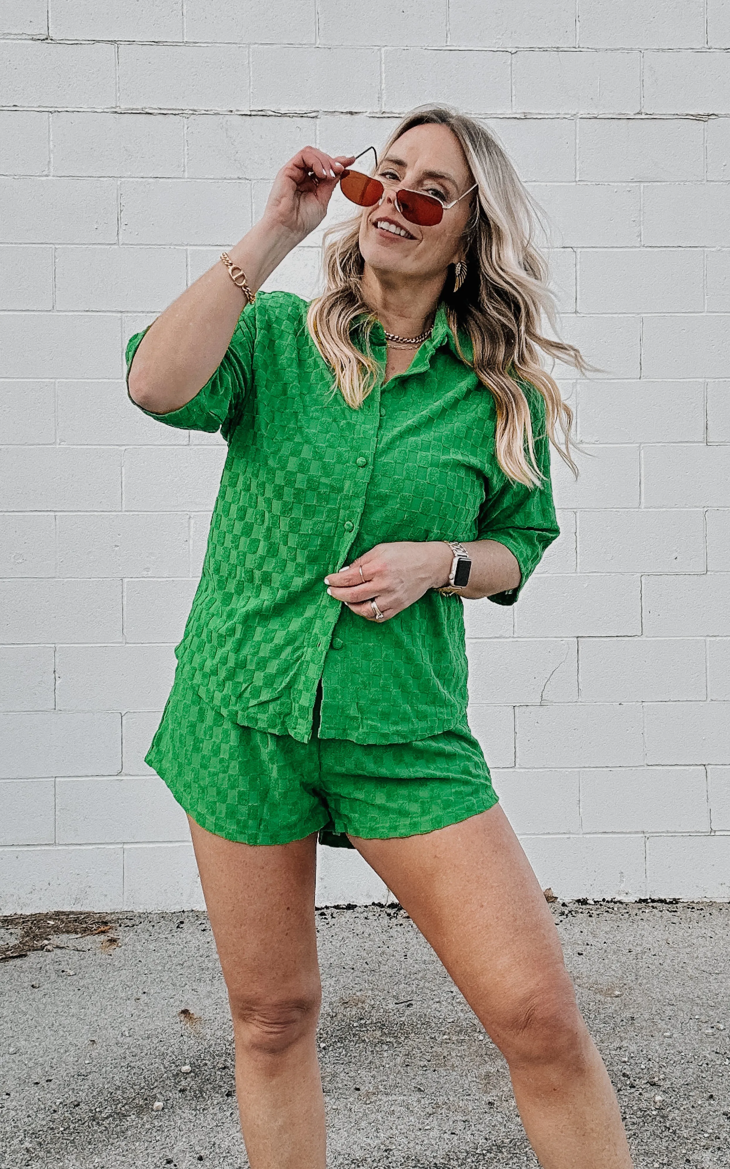 Made You Look Terry Shorts Set