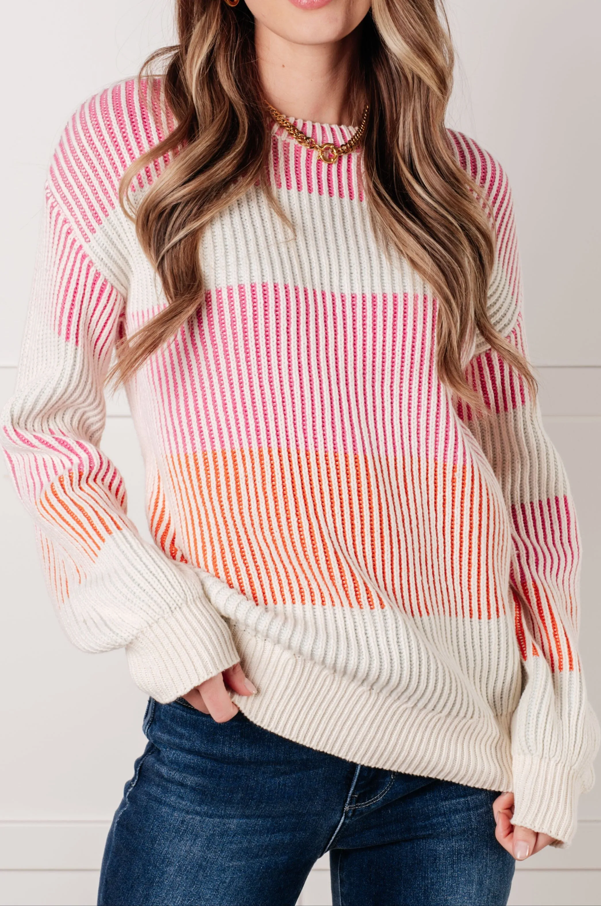 Matchmaker Striped Ribbed Top