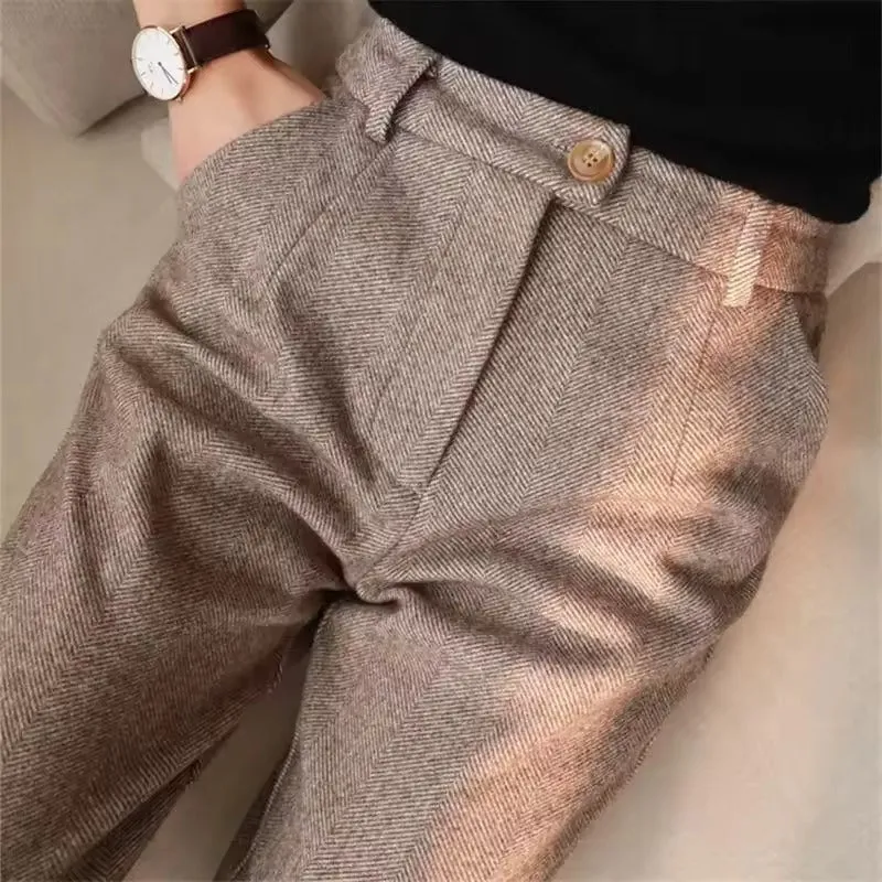 MEIKE - ELEGANT SUIT TROUSERS MADE OF PURE WOOL