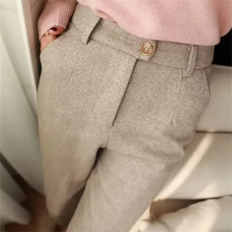MEIKE - ELEGANT SUIT TROUSERS MADE OF PURE WOOL