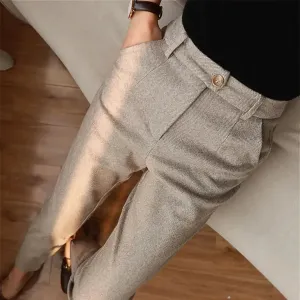 MEIKE - ELEGANT SUIT TROUSERS MADE OF PURE WOOL