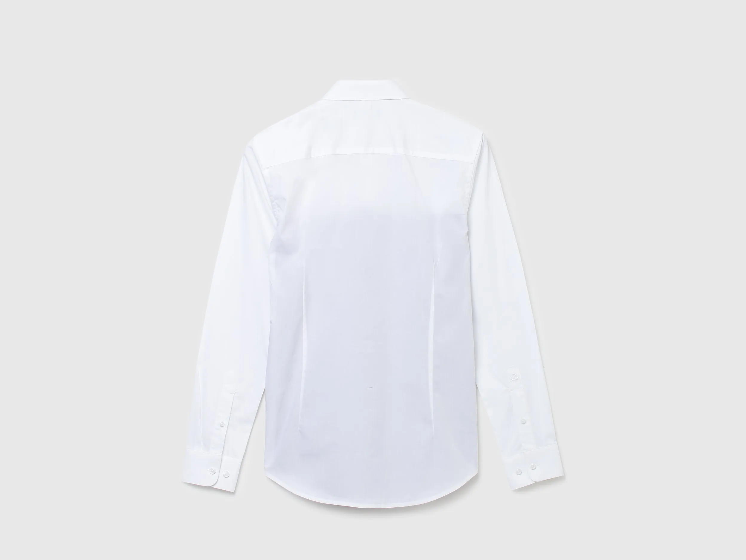 Men Colorblock Spread Collar Shirt