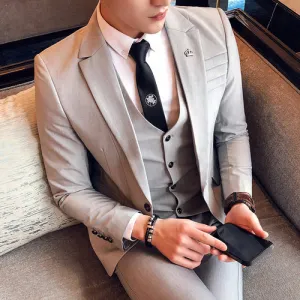 Men's 3pc Fashion Suit Up To 3XL