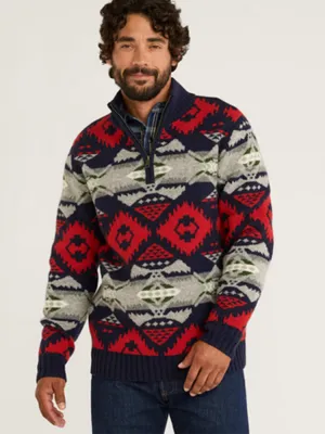 Men's Nehalem Quarter Zip Wool Sweater
