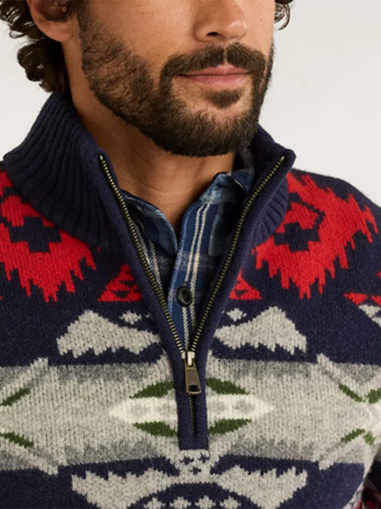 Men's Nehalem Quarter Zip Wool Sweater