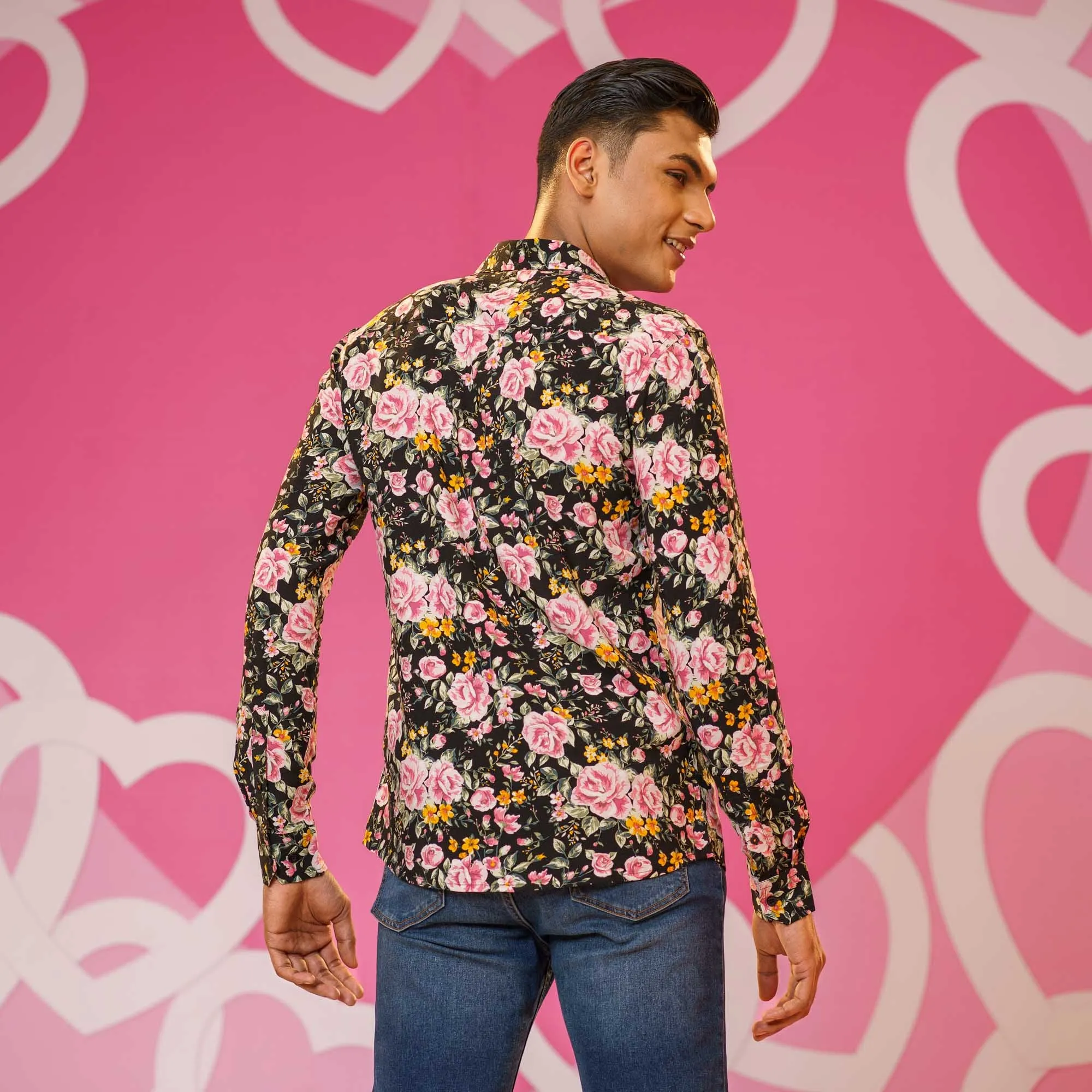 Mens Printed Viscose Shirt