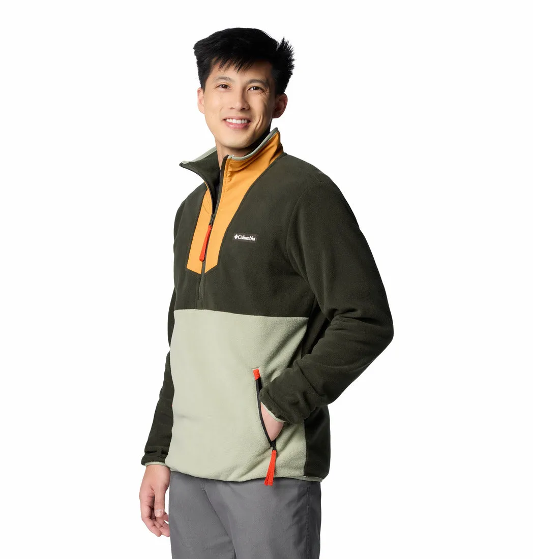 MEN'S SEQUOIA GROVE HALF ZIP FLEECE - GREENSCAPE, SUNSTONE, SAFARI, SPICY PULL
