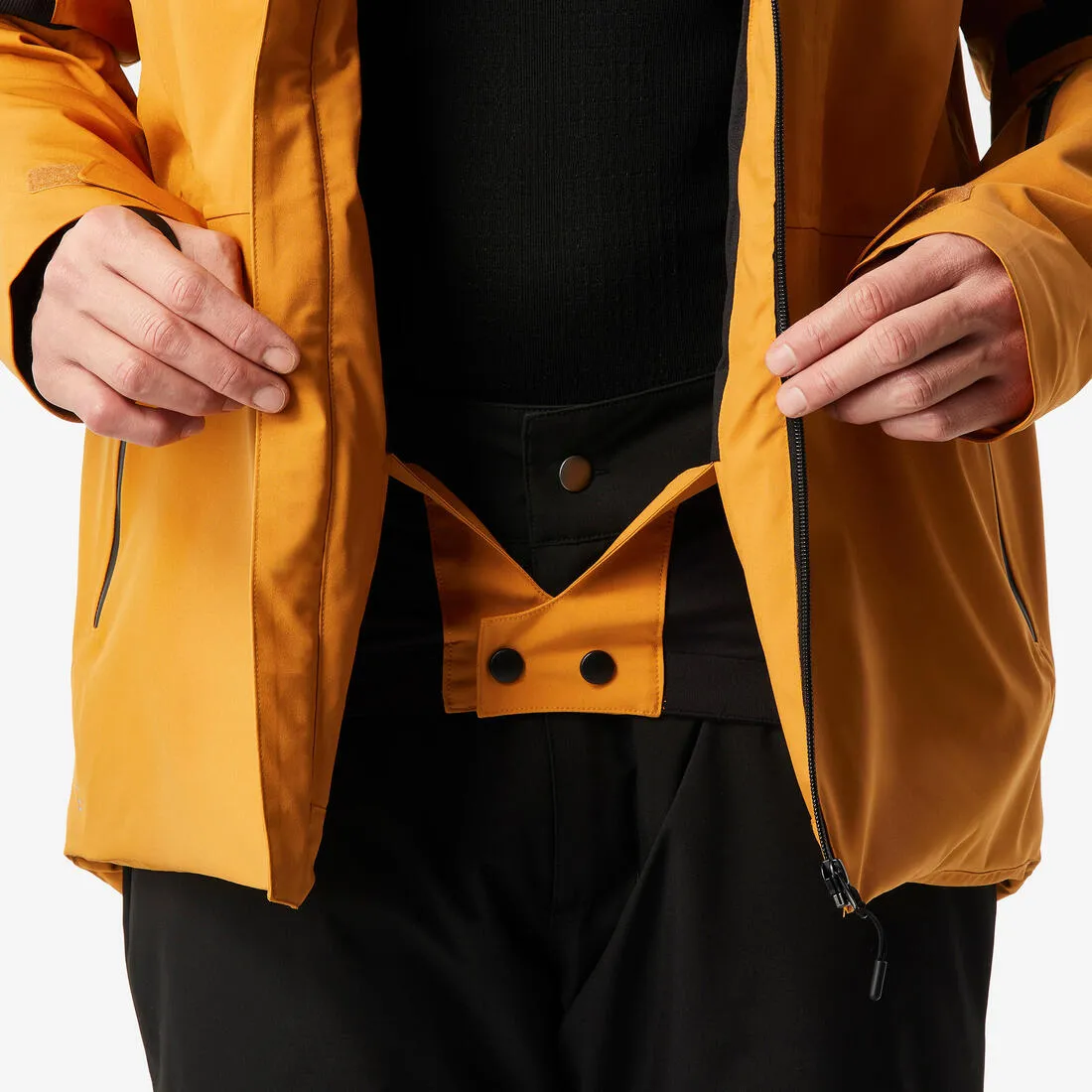 Men's Waterproof and Durable Ski Jacket 500 SPORT-Camel and
