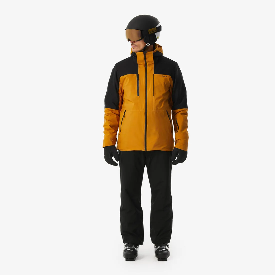 Men's Waterproof and Durable Ski Jacket 500 SPORT-Camel and
