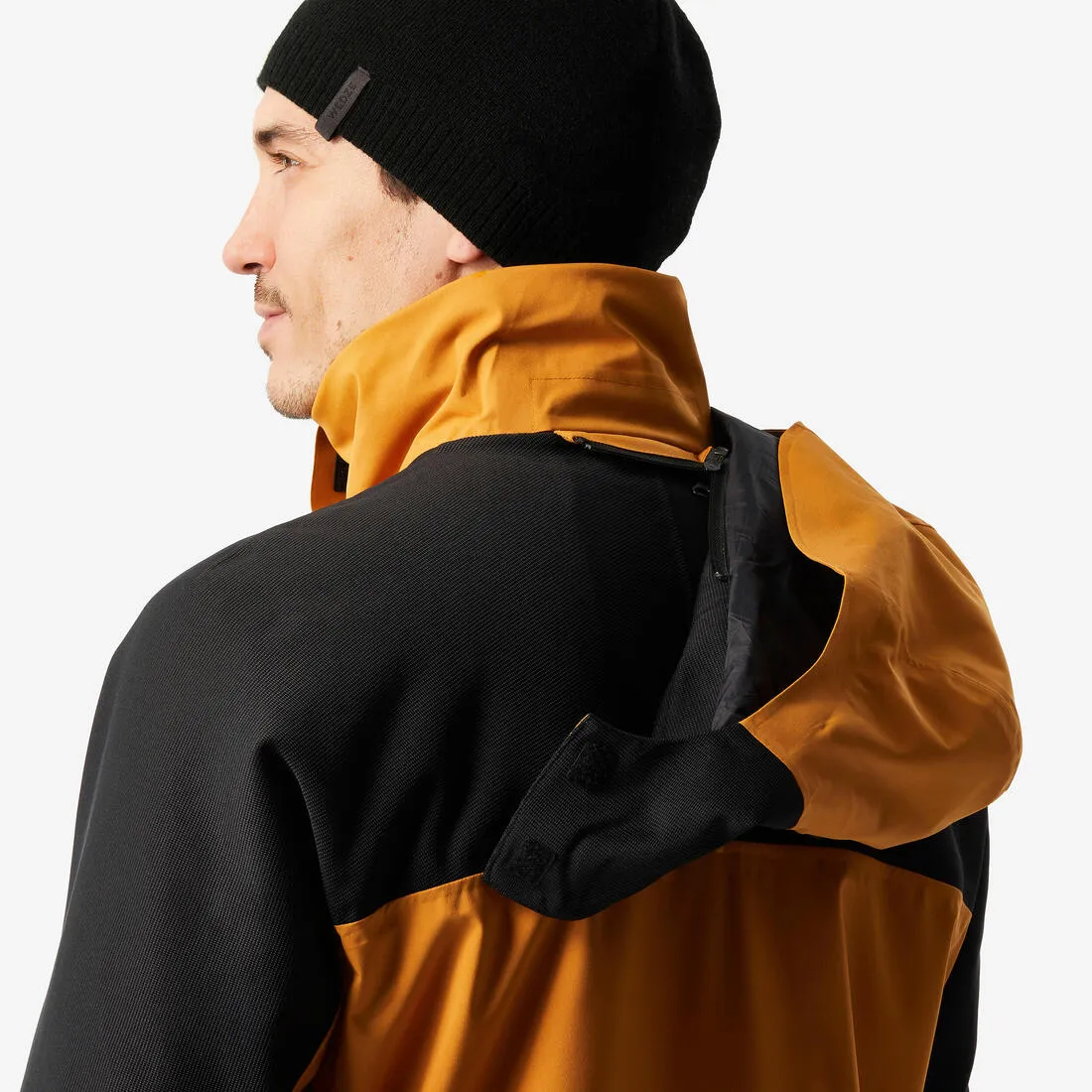 Men's Waterproof and Durable Ski Jacket 500 SPORT-Camel and