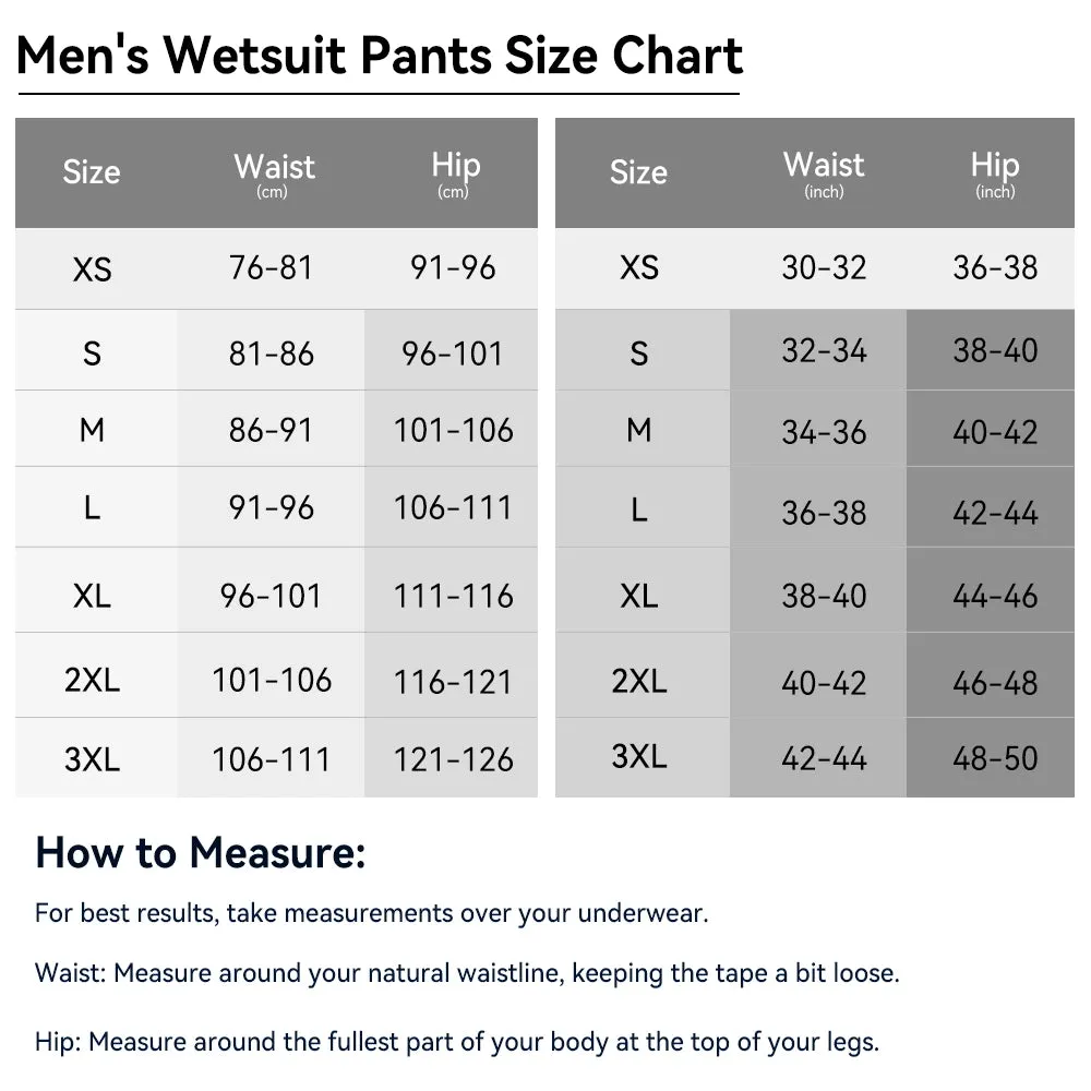 Mens Wetsuit Pants