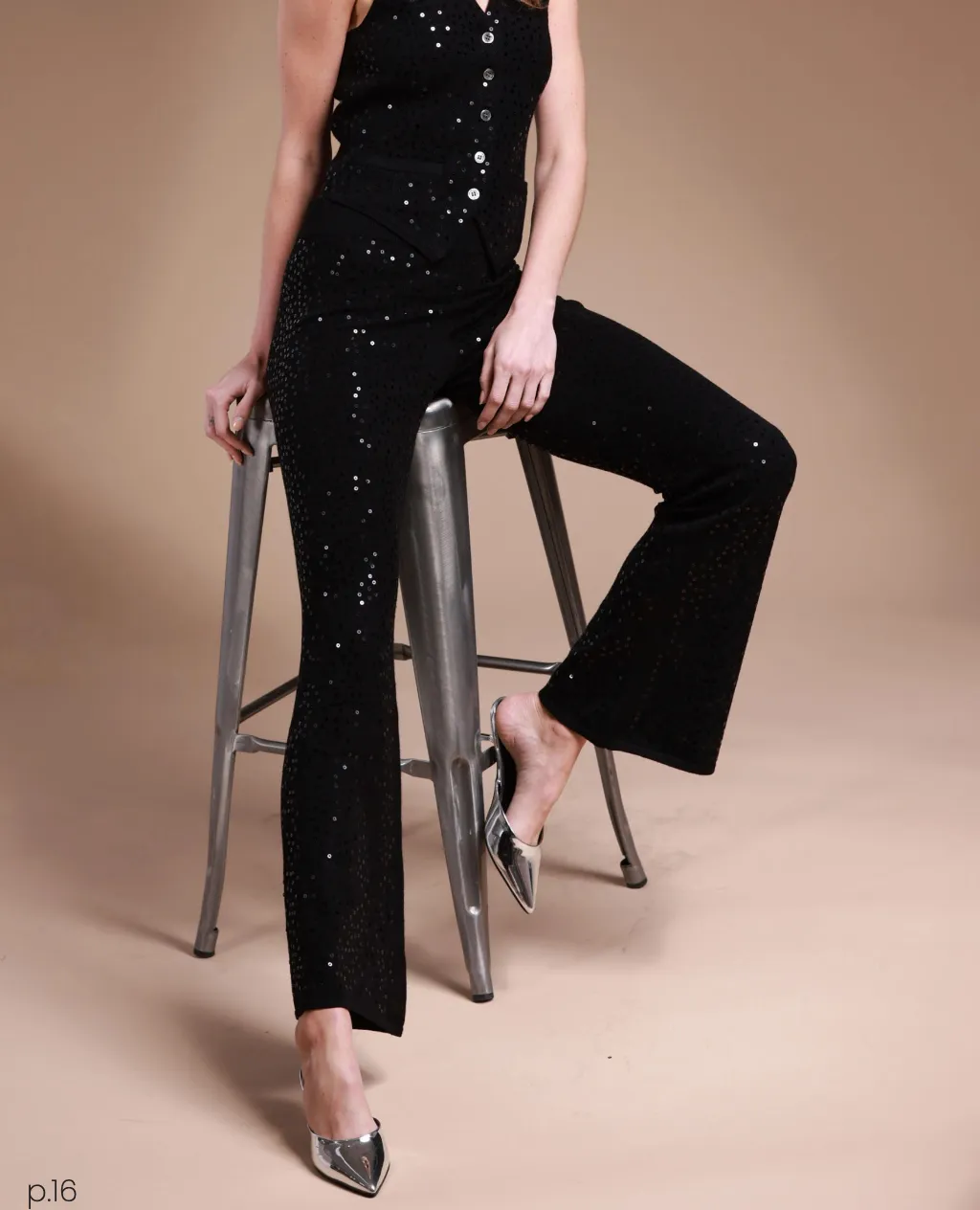 Minnie Rose Sequin Pant
