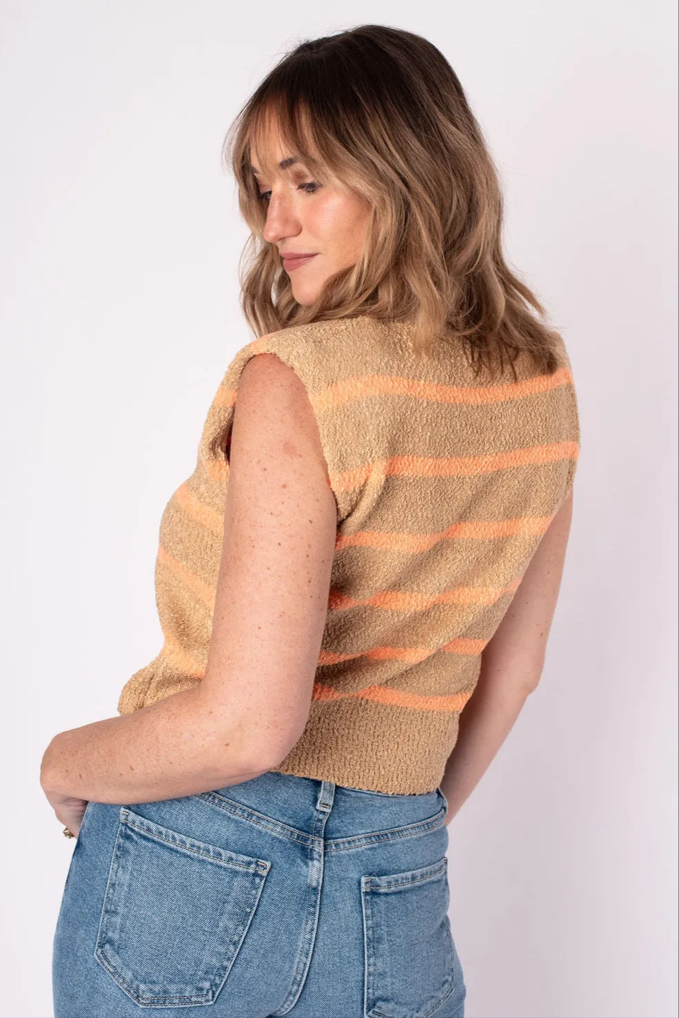 Modern Day Striped Knit Top