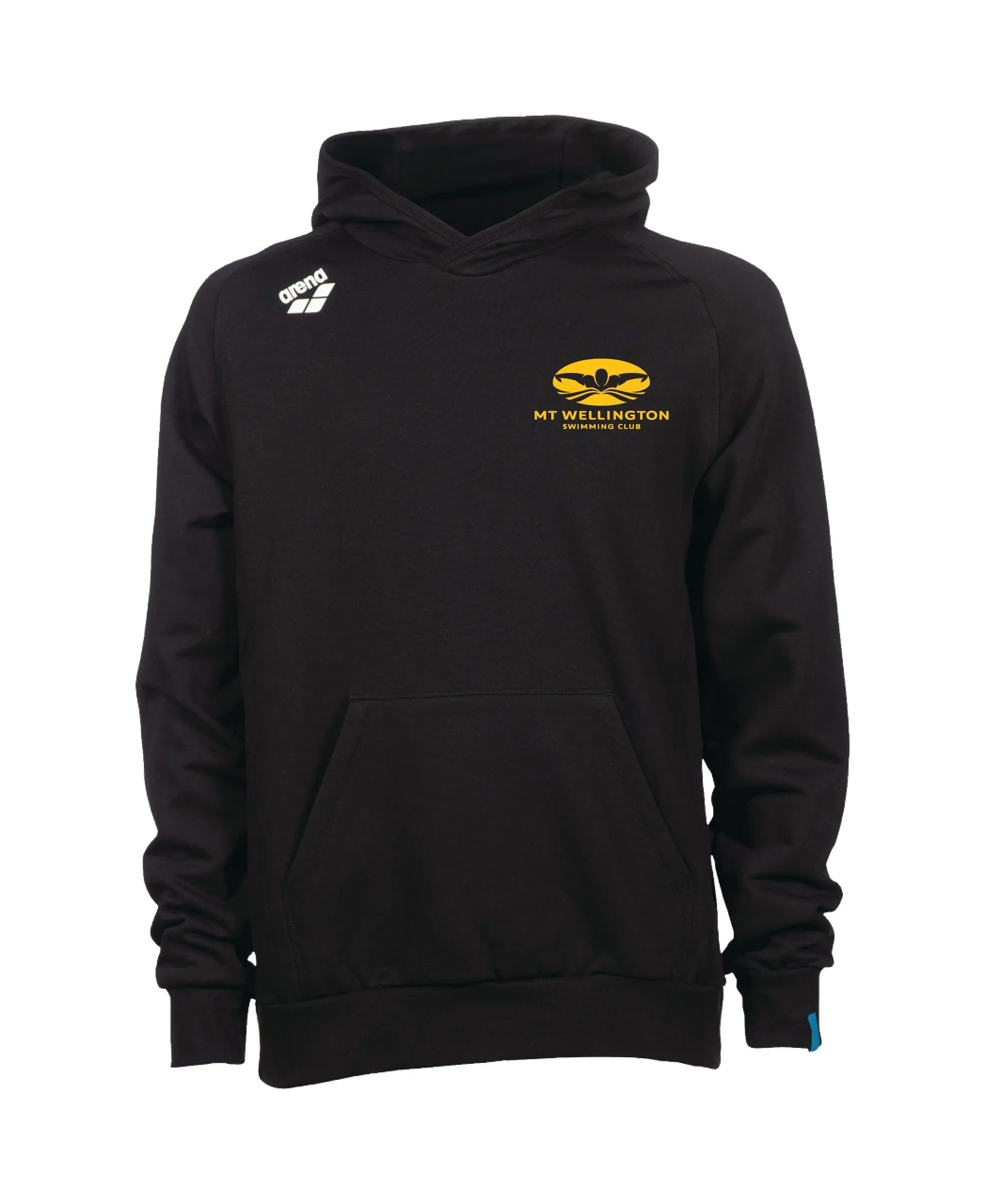Mt Wellington Unisex Hooded Panel Sweatshirt - Black