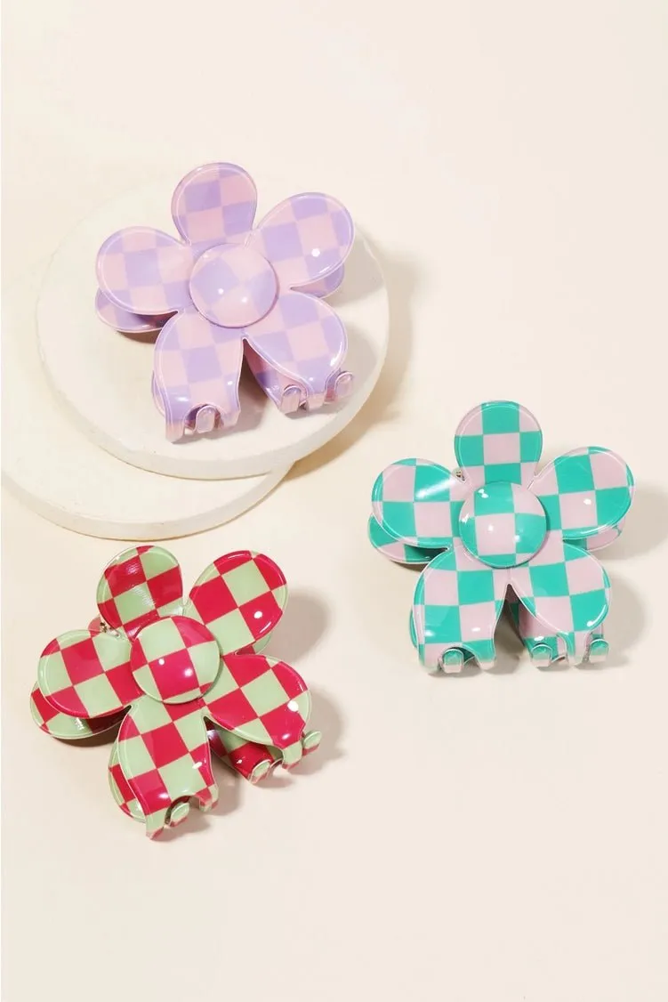 Multicolored Flower Hair Clip