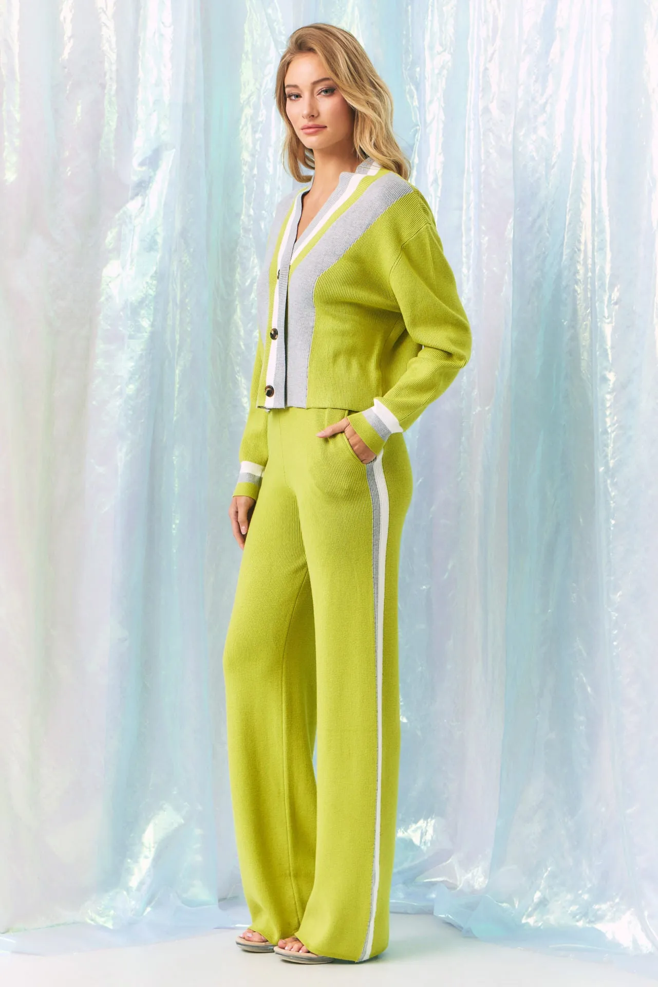 Nice Life Knit Cardigan with Pants Set