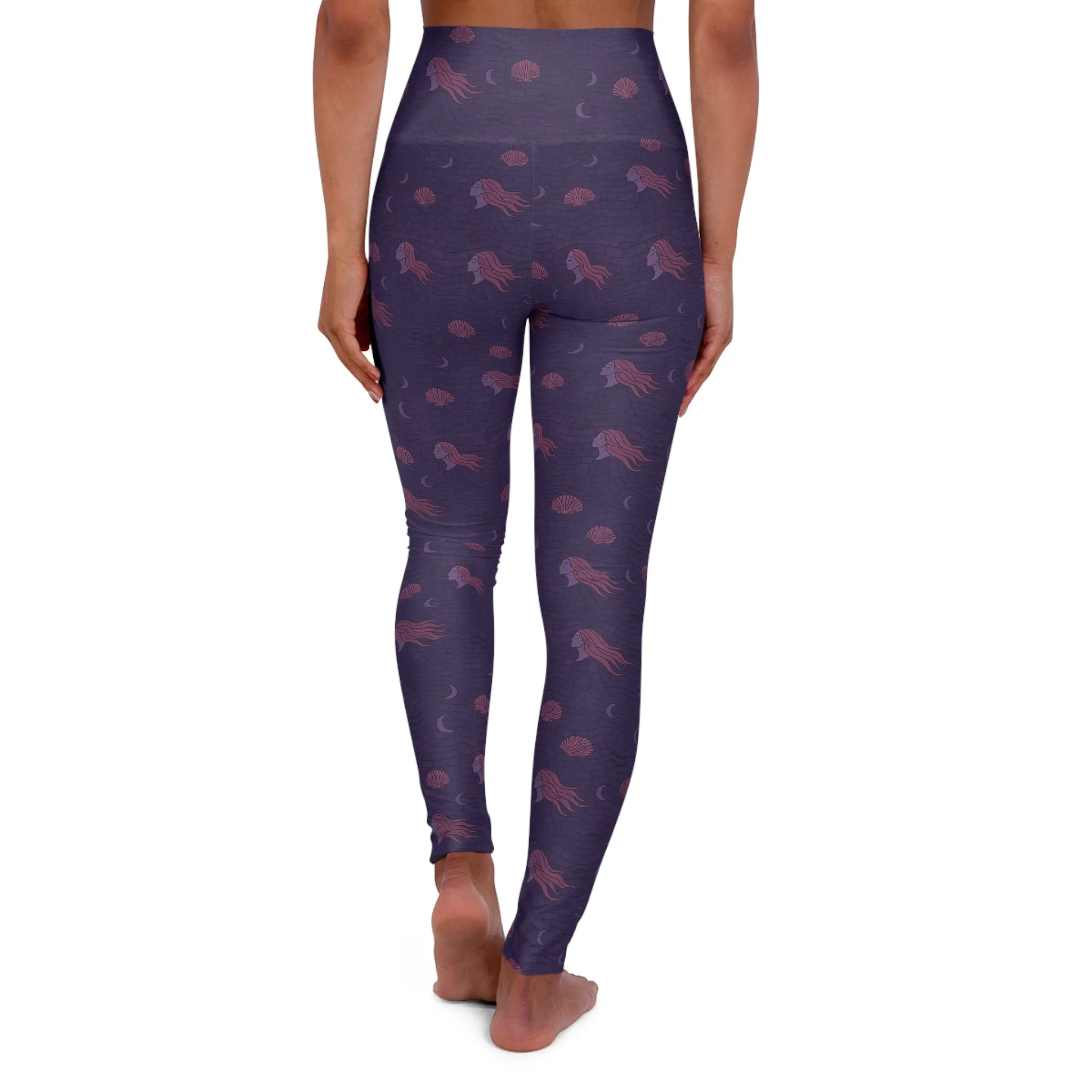 Oceanscape High Waisted Yoga Leggings for Comfort and Style