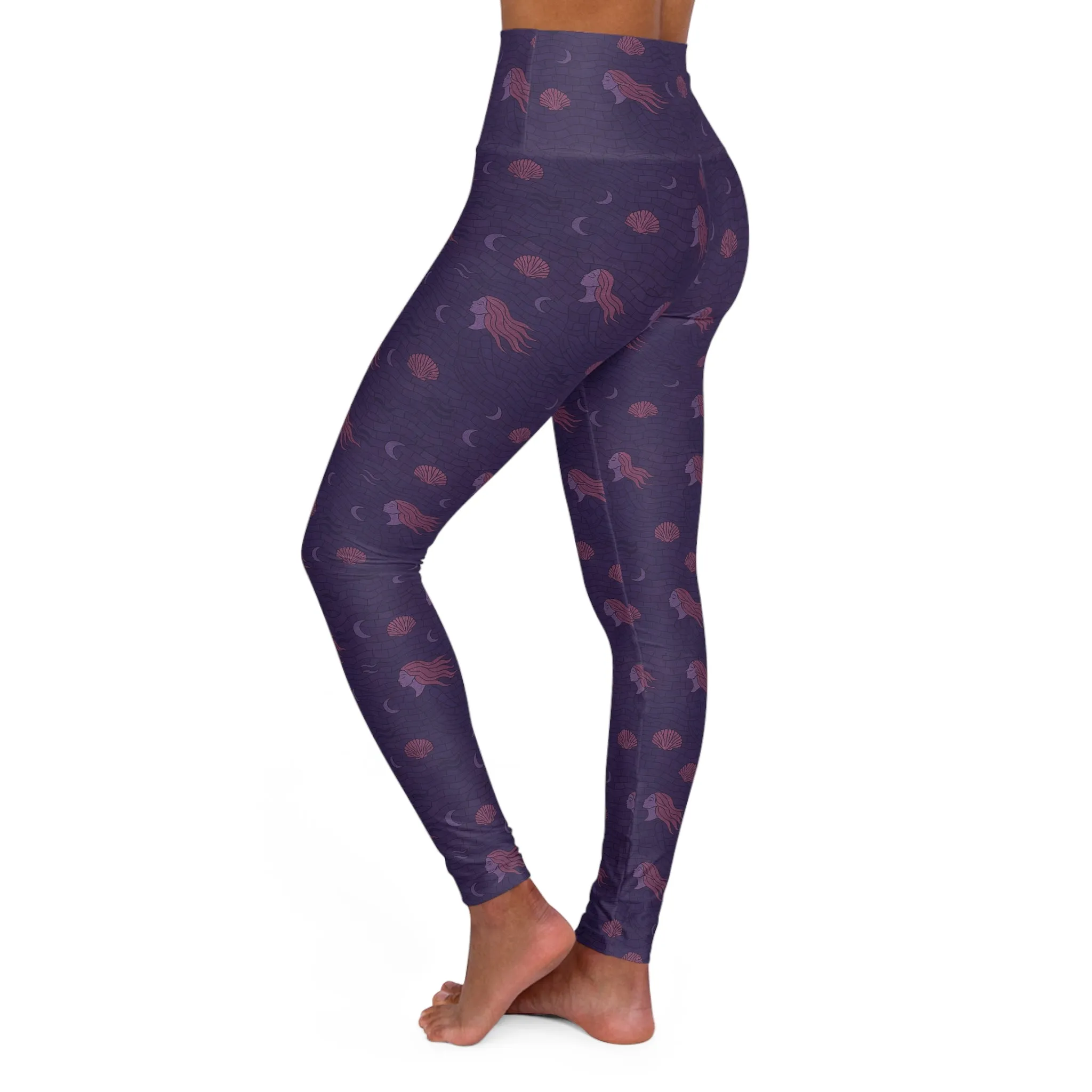 Oceanscape High Waisted Yoga Leggings for Comfort and Style