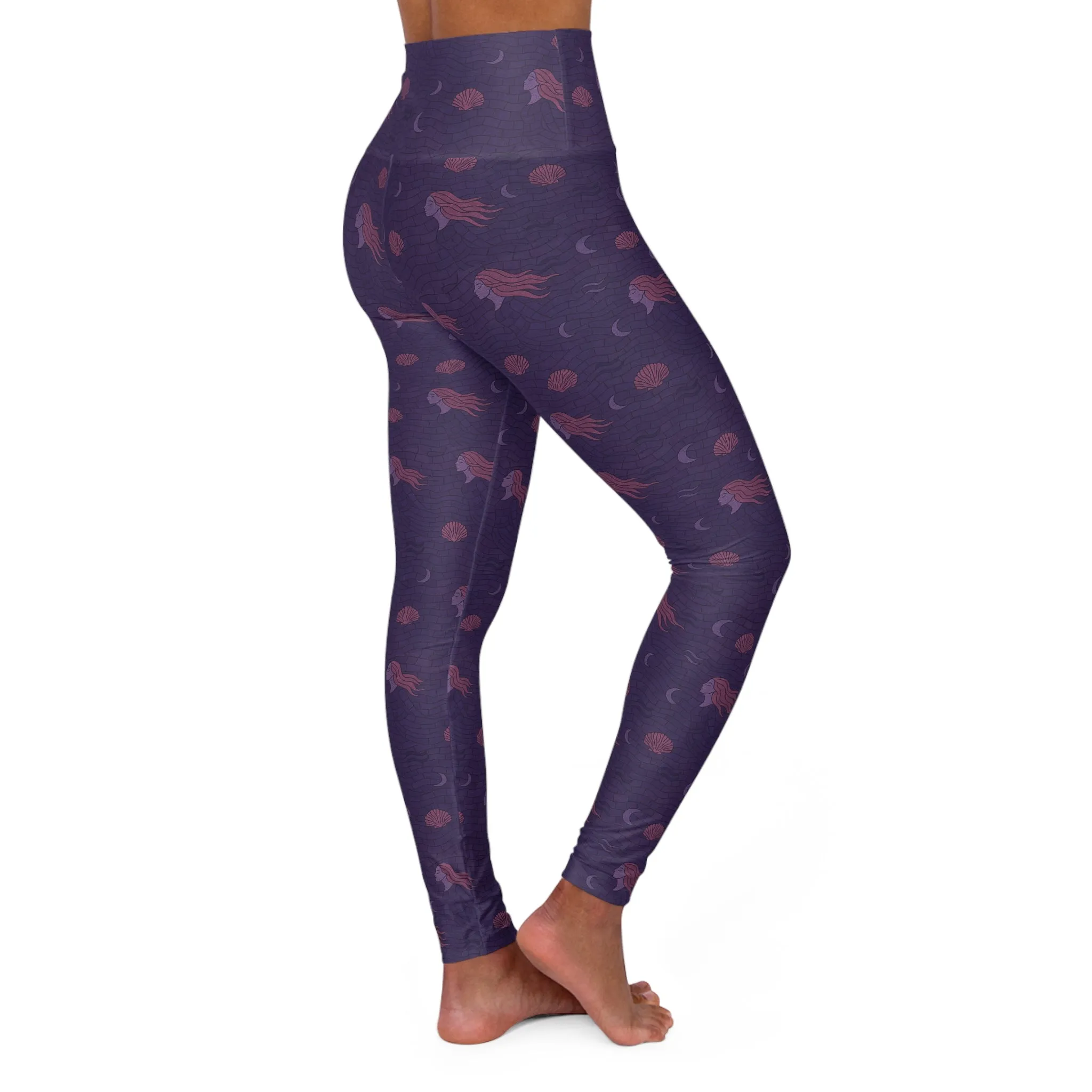 Oceanscape High Waisted Yoga Leggings for Comfort and Style