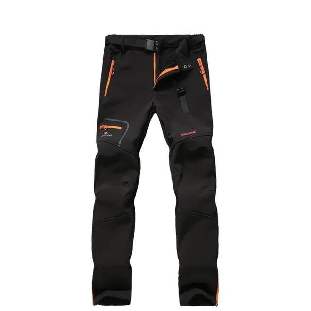 outdoor stormy  men's casual  autumn and winter Plush men's loose straight pants