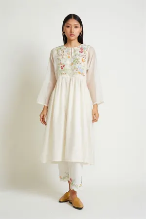 Payal Pratap   -   Rock Garden Oleander Embroidered Kurta Pant Set (2pcs)