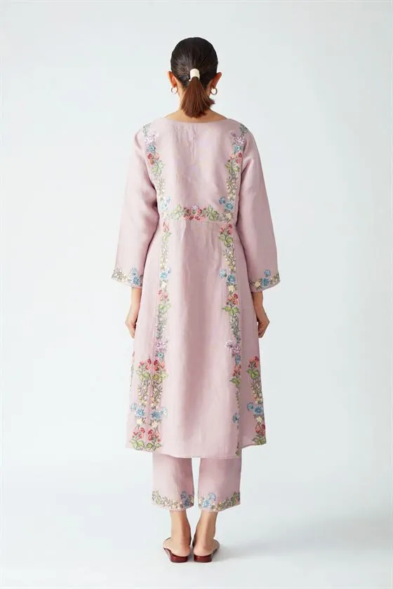 Payal Pratap   -   Rock Garden Viburnum Embroidered Kurta Pant Set (2pcs)