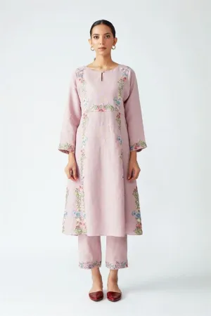 Payal Pratap   -   Rock Garden Viburnum Embroidered Kurta Pant Set (2pcs)