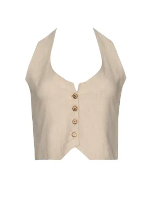Payton Linen Top ::RET