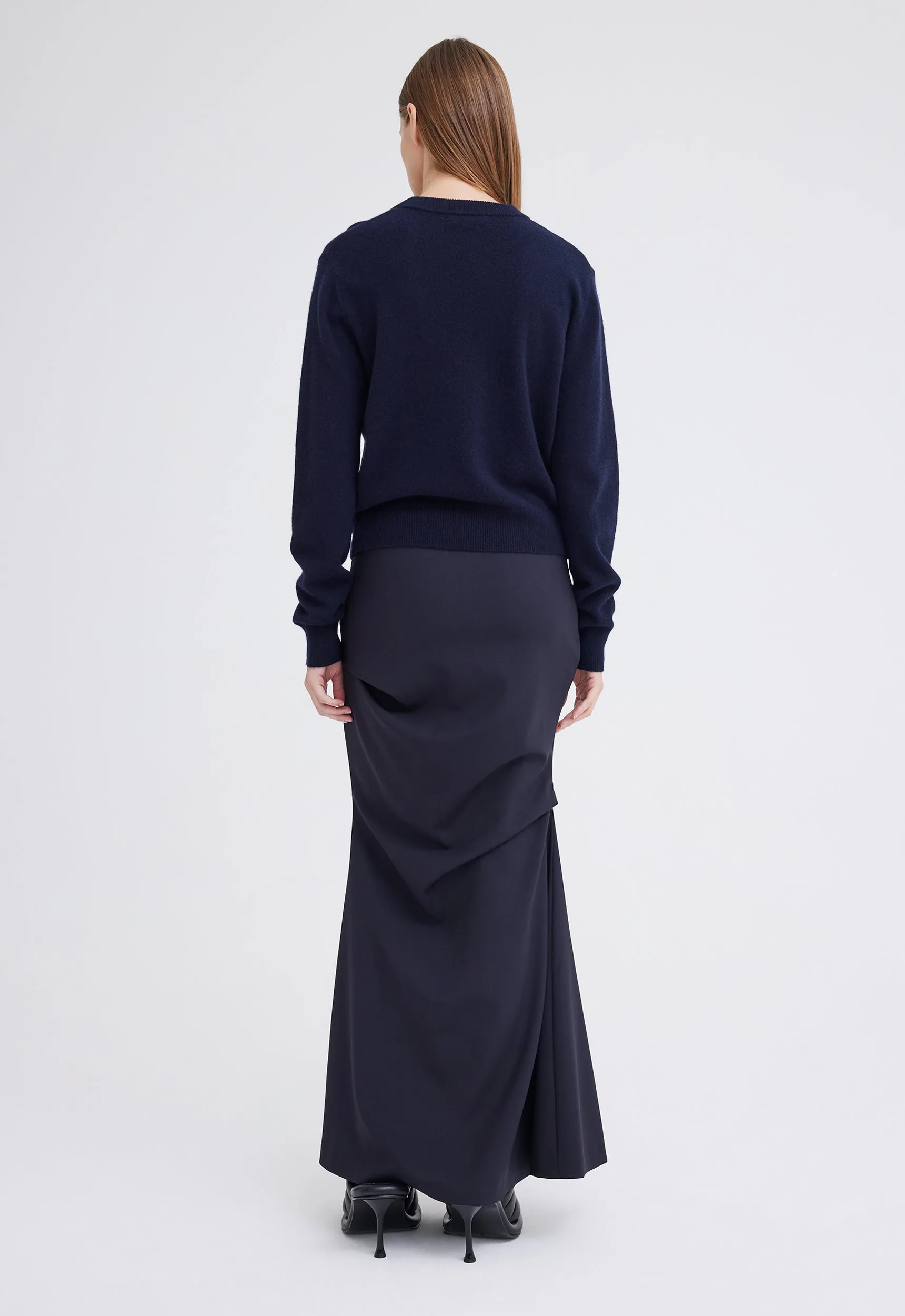 Peter Cashmere Sweater - Darkest Navy