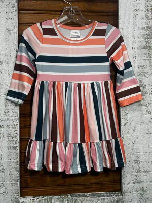 Pink/Blue Stripped Dress