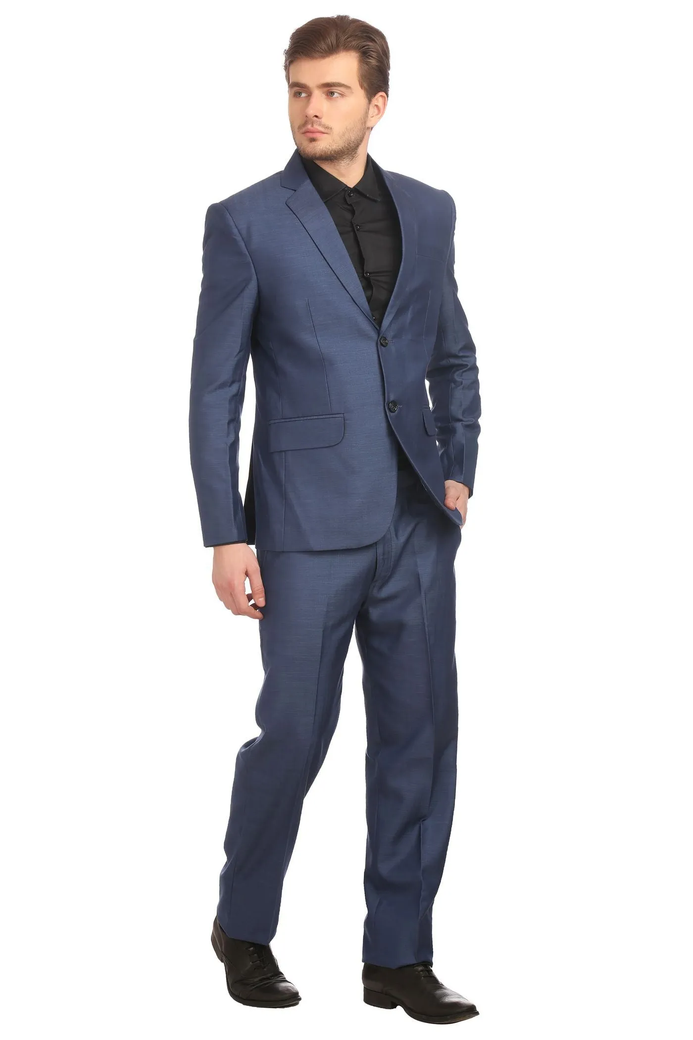 Poly Viscose Blue Suit