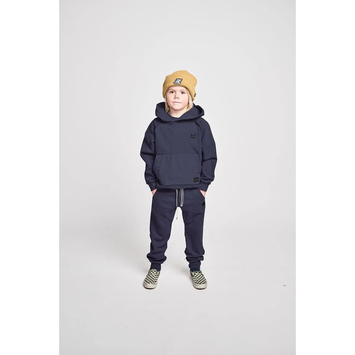 Poplin Patch Pant - Wash Dk Denim