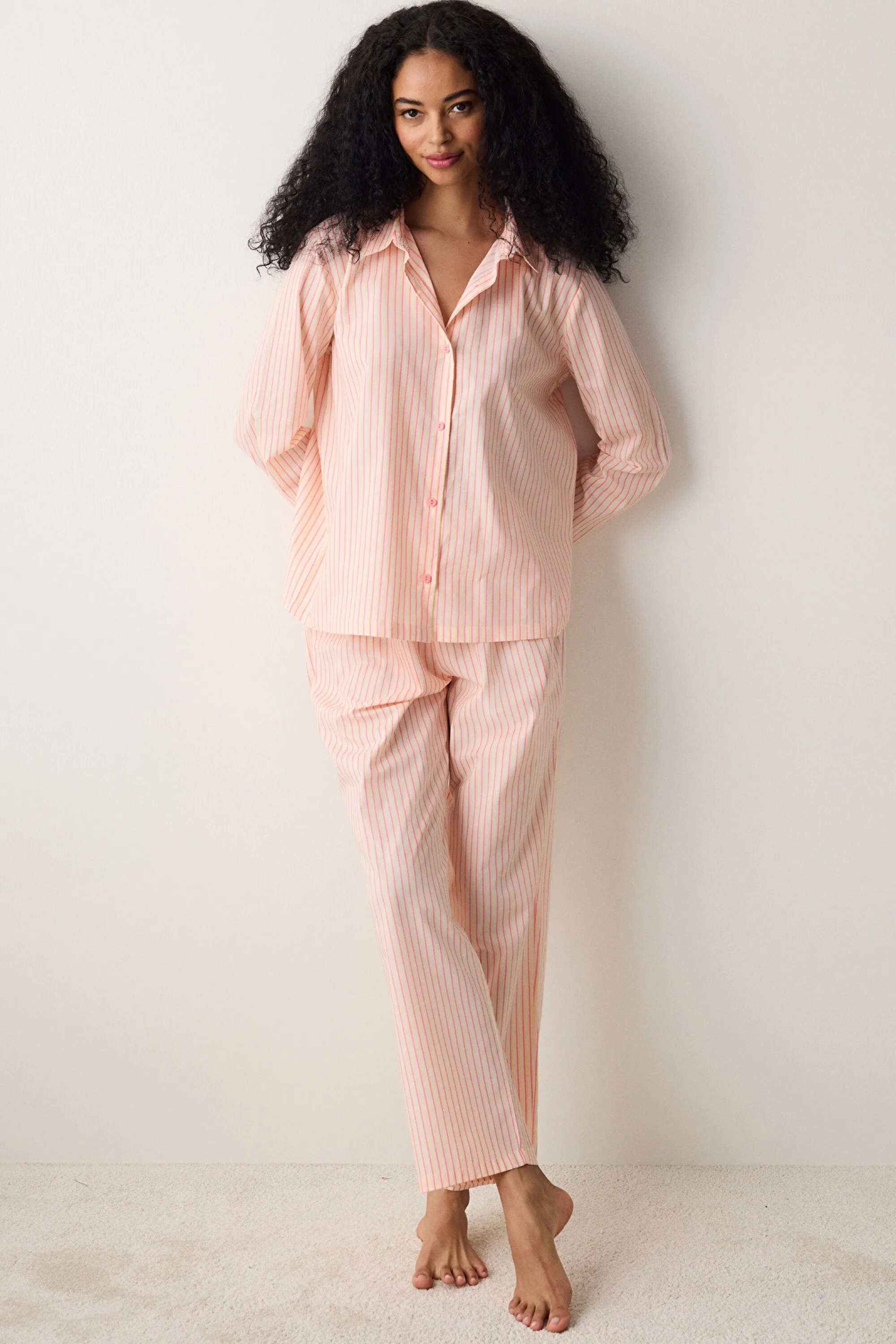 Quinn Shirt Pants Striped Multicolored Pajama Set