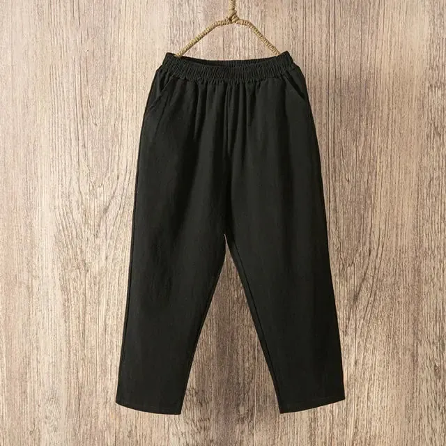 "Chic & Comfy – Lucyever Women’s Linen Trousers"