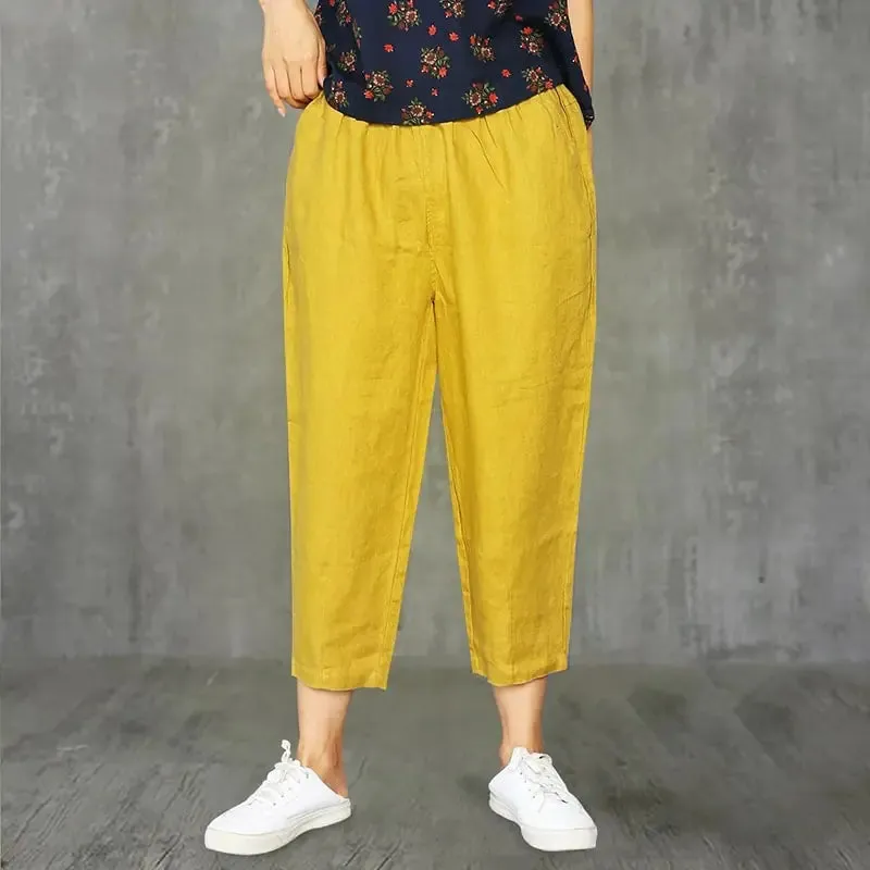 "Chic & Comfy – Lucyever Women’s Linen Trousers"