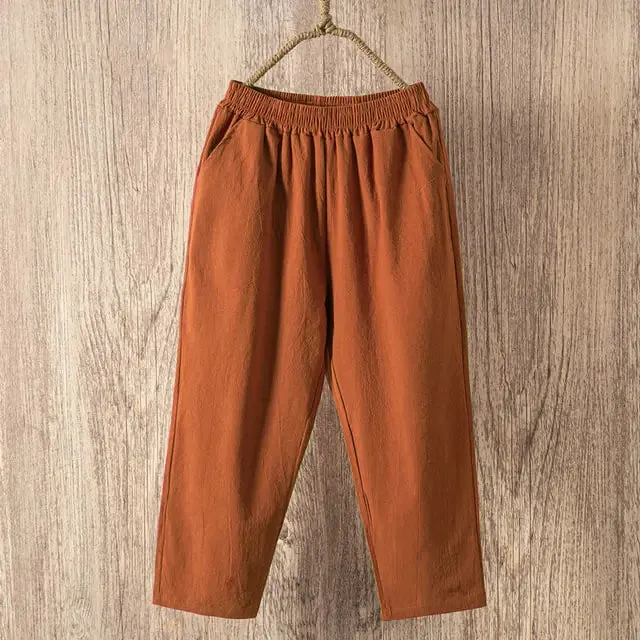 "Chic & Comfy – Lucyever Women’s Linen Trousers"