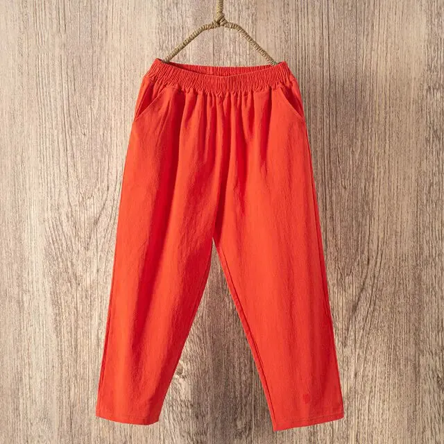 "Chic & Comfy – Lucyever Women’s Linen Trousers"